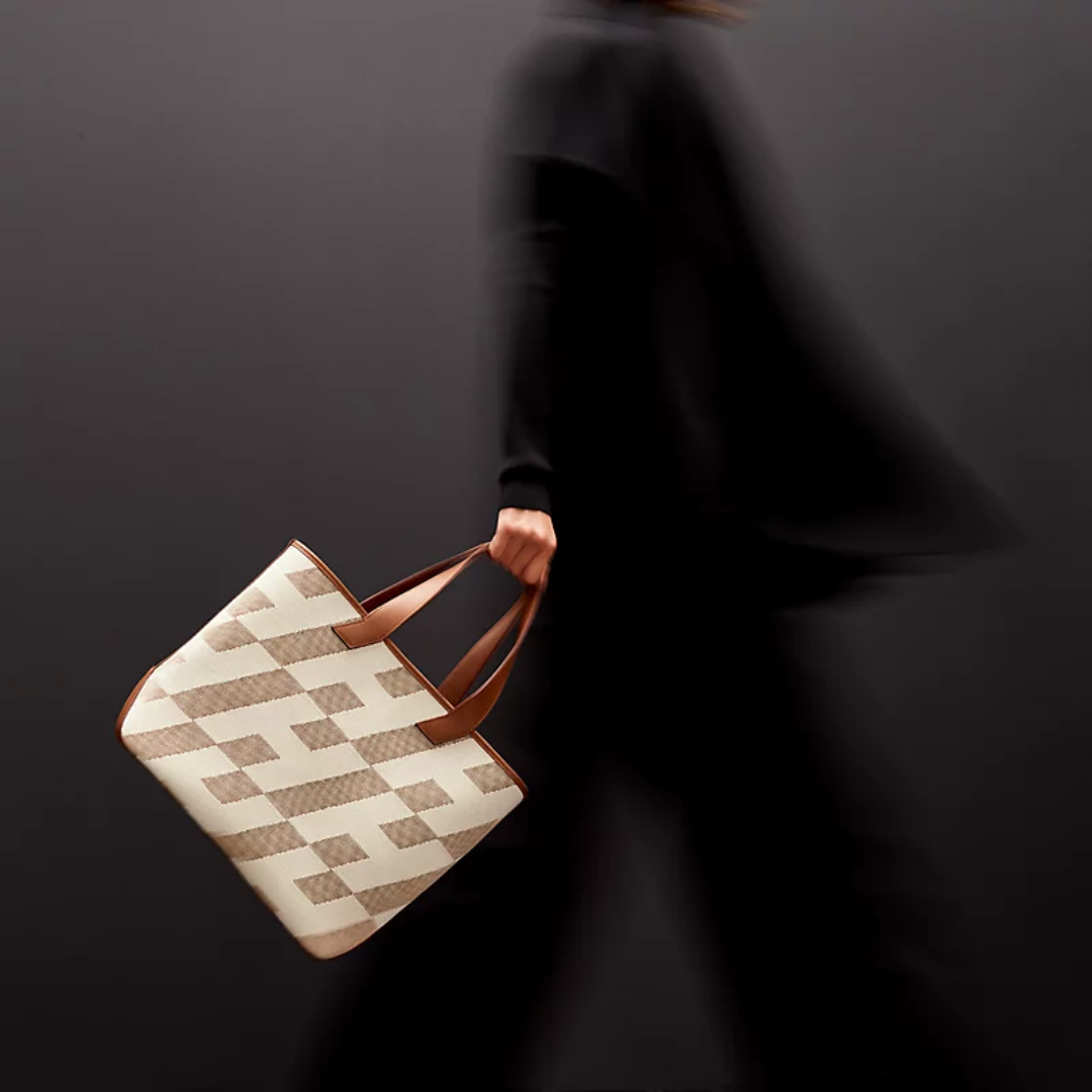 Slanted H Shopping Tote 40 By Hermès