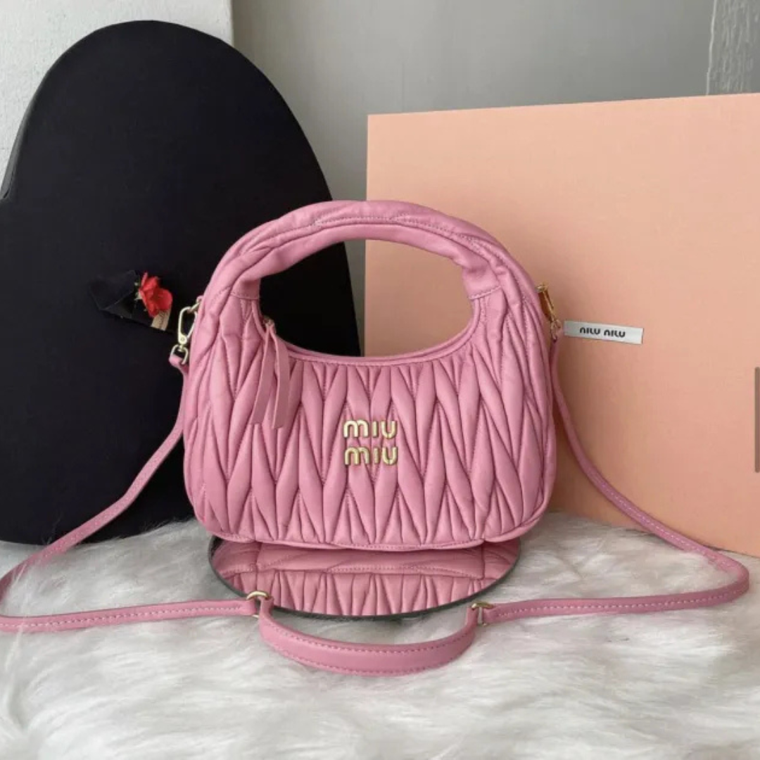 Miu Miu Wander Shoulder Bag In Matelassé Nappa Leather