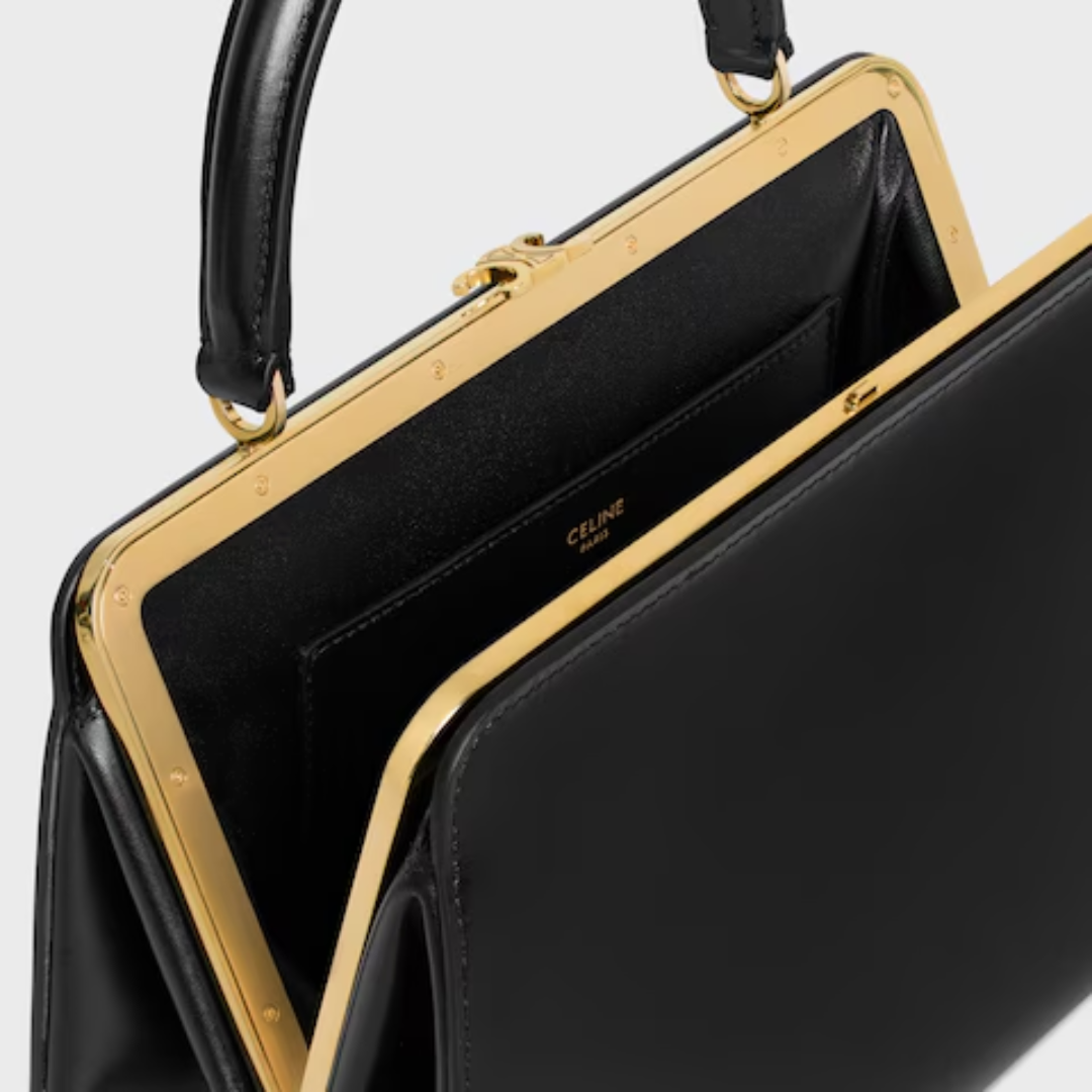 Celine Antoinette Medium Bag Made From Satin-finished Calf Leather