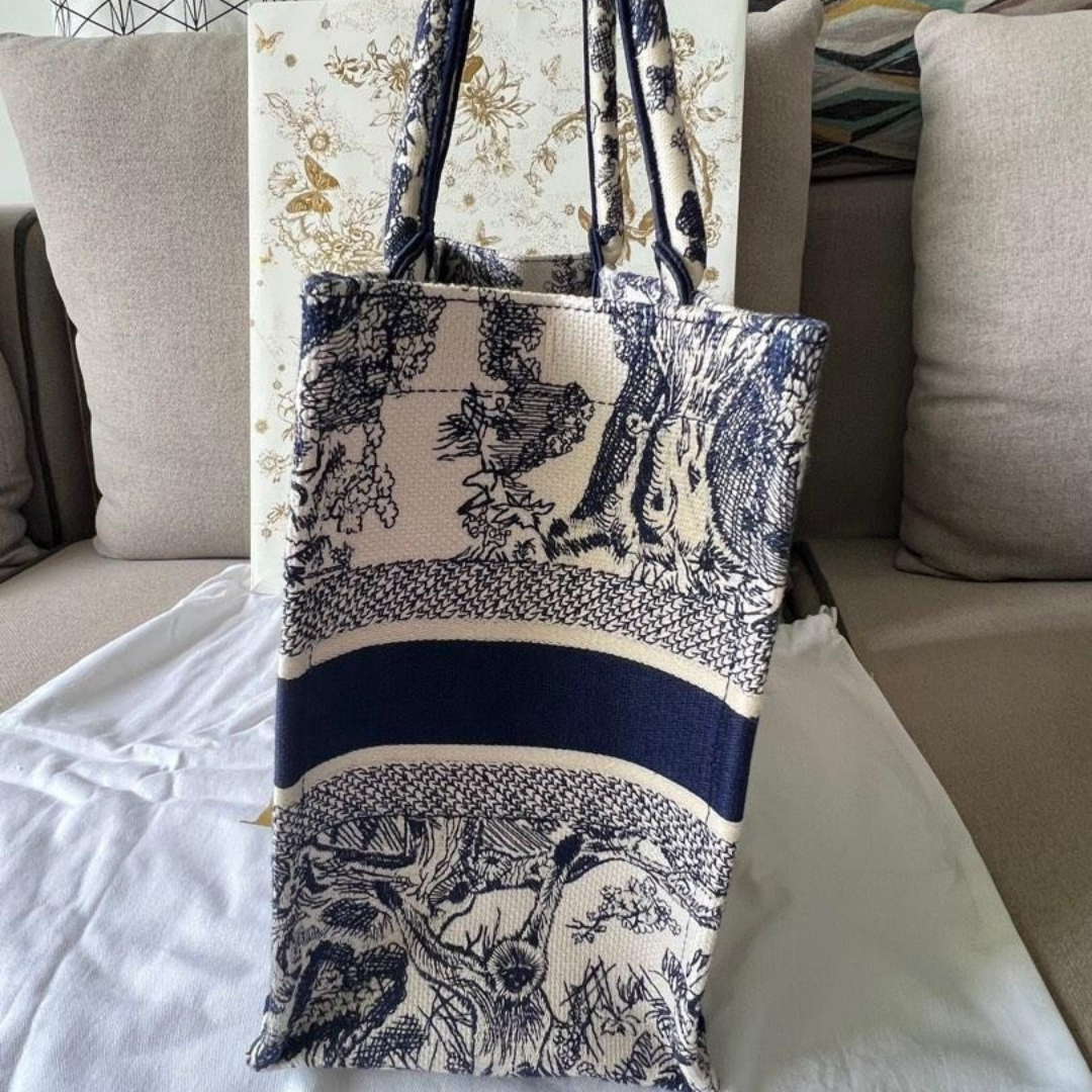 Large Dior Book Tote Bag