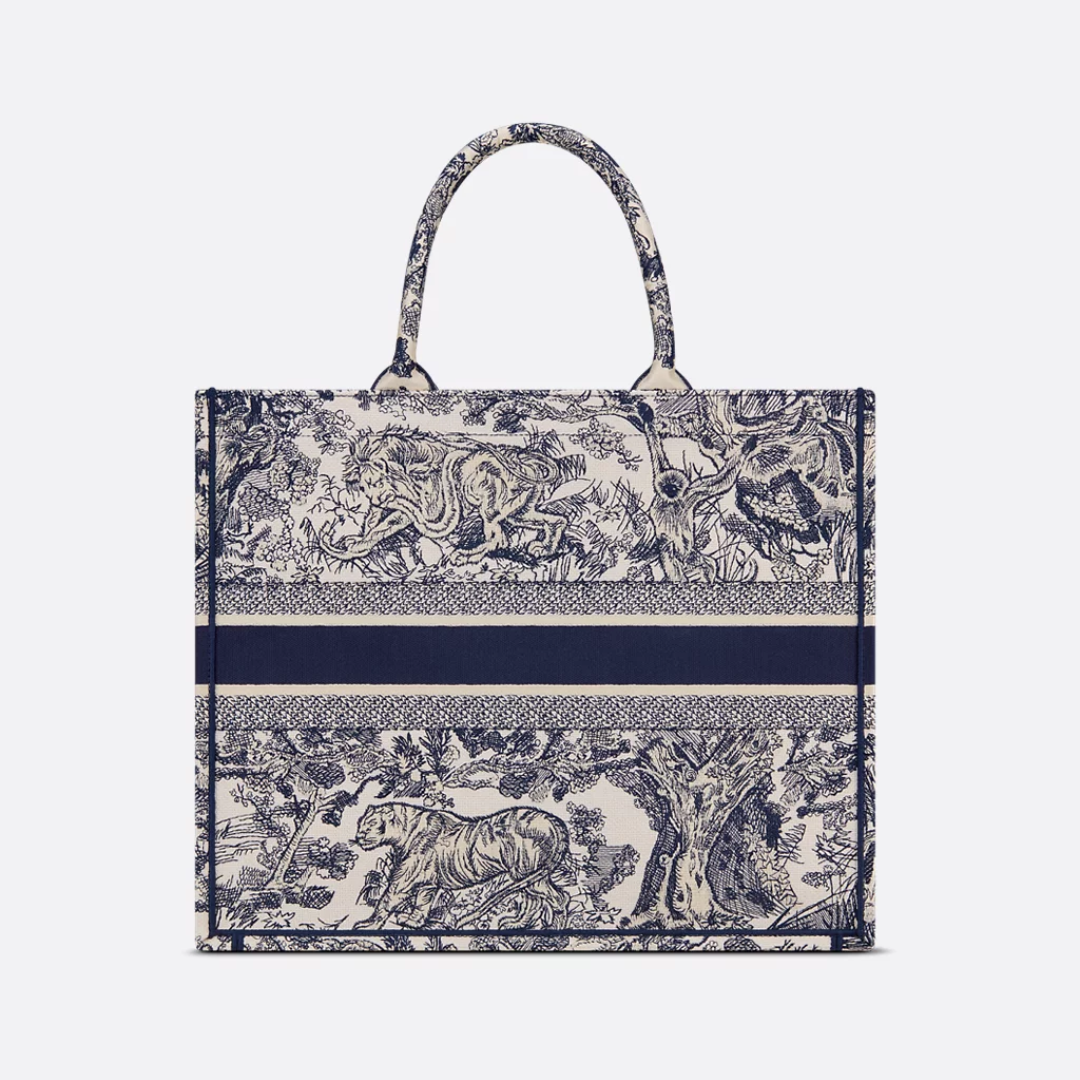 Large Dior Book Tote Bag