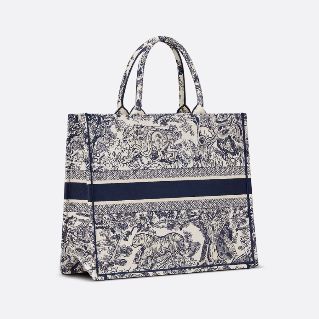 Large Dior Book Tote Bag