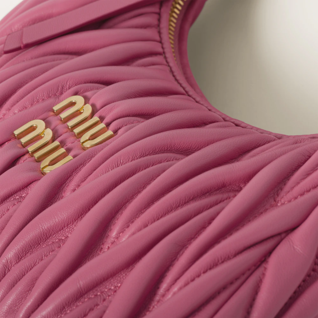 Miu Miu Wander Shoulder Bag In Matelassé Nappa Leather